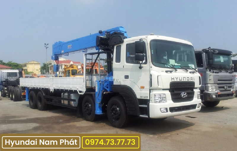 Xe Tải Hyundai 4 Chân HD320 Gắn Cẩu 5 Tấn Tatano TM-ZT504